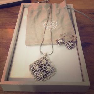 Brighton necklace and matching earrings